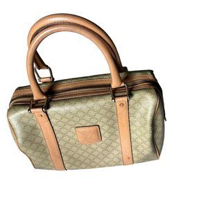 CELINE Macadam Boston Double Top Handle Bag